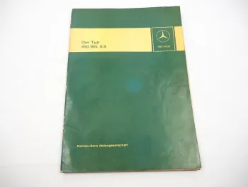 Mercedes Benz 450 SEL 6.9 W116 Einführungsschrift Kundendienst Service Mai 1975
