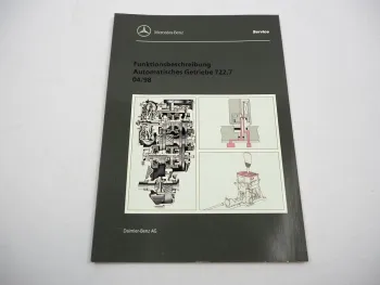 Mercedes Benz 722.7 Automatik Getriebe Funktionsbeschreibung Schulung 1998