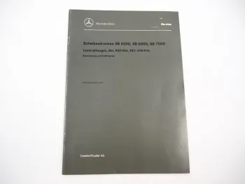 Mercedes Benz Actros Atego Econic Scheibenbremse Prüfkriterien für Werkstätten