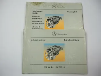 Mercedes Benz Actros OM 501 502 LA LKW Motor Betriebsanleitung 1997 Wartungsheft