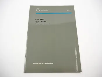 Mercedes Benz AMG E50 210.072 Einführungsschrift Schulungshandbuch 1996