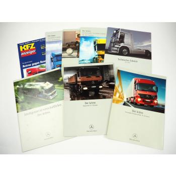 Mercedes Benz Atego Actros LKW 8x Prospekt Testbericht Zubehör 1998 bis 2003
