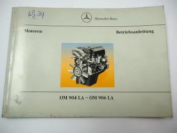 Mercedes Benz Atego Axor LKW Vario OM 904 906 LA Motor Betriebsanleitung 1998