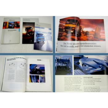 Mercedes Benz Atego Lastwagen Verkaufshandbuch + 2 Prospekte um 1997