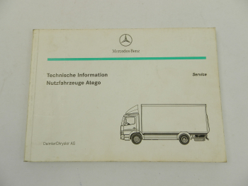 Mercedes Benz Atego LKW Technische Informaton Fahrerinformation