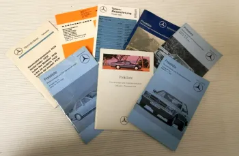 Mercedes Benz Baumusterverzeichnis, Preislisten, Typenbezeichnung 8 Teile
