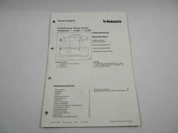 Mercedes Benz C-Klasse W202 Einbauanleitung Webasto Thermo Top Z/C-B/D Heizung