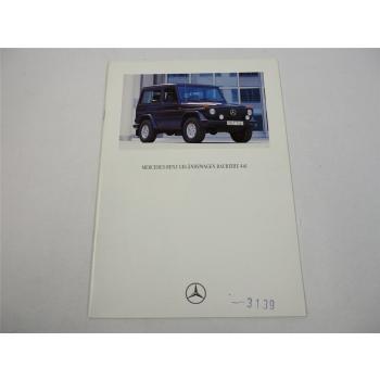 Mercedes Benz Geländewagen Baureihe 461 Prospekt 1993