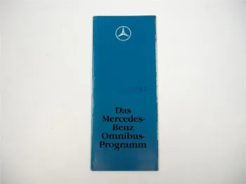 Mercedes Benz Gesamtprogramm Omnibus O 303 402 405 600 814 1120 Prospekt 1990