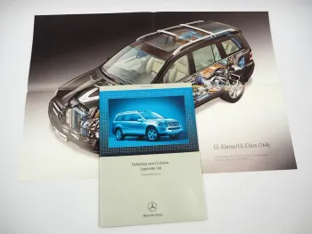 Mercedes Benz GL-Klasse Typ 164 Einführungsschrift für den Service & Poster 2006