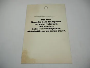 Mercedes Benz L 406 408 Transporter Pritschen- und Kastenwagen Prospekt 60er J.