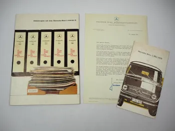 Mercedes Benz L319 L319D Transporter 2x Prospekt Anschreiben 1963