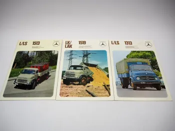 Mercedes Benz LKW L/LS 1313 1513 LK/LAK 1519 Prospekt Technische Daten 1974/75