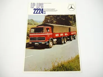 Mercedes Benz LKW LP LPS 2224 6x4 OM355 240PS 6 Zyl. Prospekt WZ2427/02/01/0170