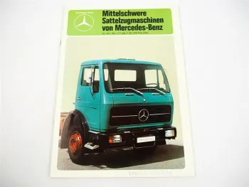 Mercedes Benz LKW Sattelzugmaschinen 10t bis 16t 130PS bis 240PS Prospekt 1980