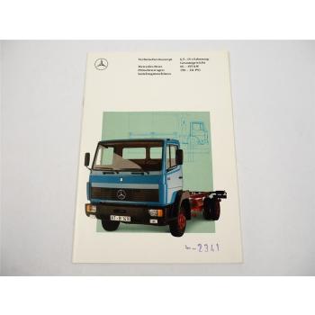 Mercedes Benz LKW Sattelzugmaschinen 6,5t bis 15t 90PS bis 211PS Prospekt 1989