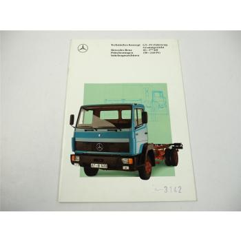 Mercedes Benz LKW Sattelzugmaschinen 6,5t bis 15t 90PS bis 240PS Prospekt 1991