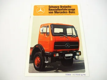 Mercedes Benz LKW Schwere Zweiachs-Sattelzugmaschinen Prospekt WZ20195/02/011176