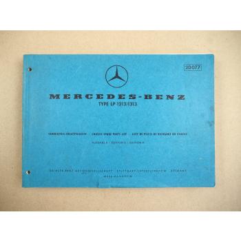 Mercedes Benz LP 1213 1313 Fahrgestell Chassis Ersatzteilliste Parts List 1968
