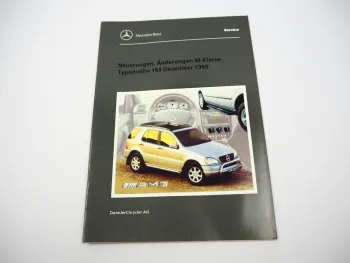 Mercedes Benz M-Klasse Typ 163 2000 Neuerungen ML270CDI 55AMG Einführungsschrift