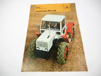 Mercedes Benz MB trac 700 - 1300 Allradschlepper Prospekt Techn. Daten 03/1979