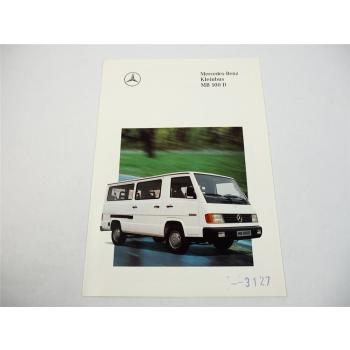 Mercedes Benz MB100D Kleinbus Prospekt 1992