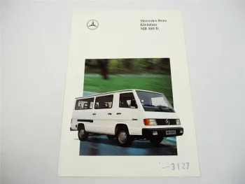 Mercedes Benz MB100D Kleinbus Prospekt 1992