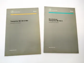 Mercedes Benz MB100D Transporter Bm. 631 Neuerungen Servolenkung Schulung 1991