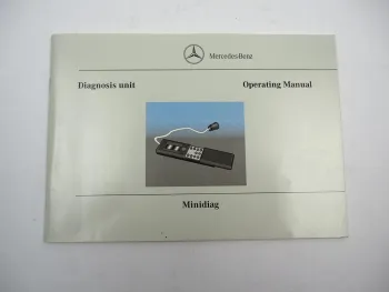 Mercedes Benz Minidiag Diagnosis unit Operating Manual 1997 Englisch
