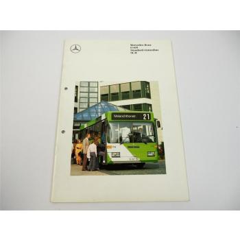 Mercedes Benz O 405 Standard Linienbus SL II Motor OM 447 h 214 PS Prospekt