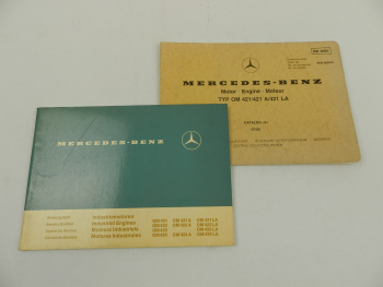 Mercedes Benz OM 421 421A LA Teile Bildkatalog und Wartungsheft 1984/85