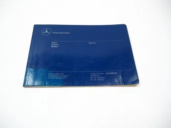 Mercedes Benz OM 616 Motor MB 100D Unimog 1987 Ersatzteilliste Bildkatalog