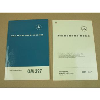 Mercedes Benz OM327 Betriebsanleitung Bedienung Wartung 1966 Kurzanleitung