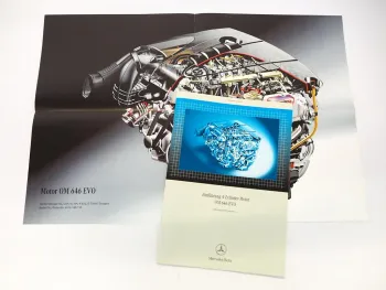Mercedes Benz OM646 EVO Motor E-Klasse Einführungsschrift 2006 mit Poster