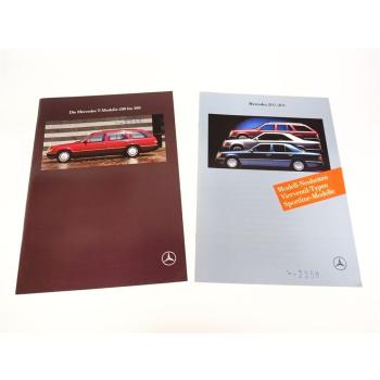 Mercedes Benz PKW 200 230 250 260 300 D E TD TE CE 2x Prospekt 1989/90