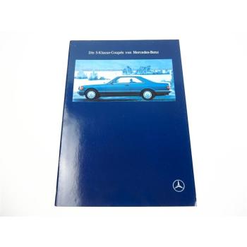 Mercedes Benz PKW S-Klasse Coupe 420 500 560 SEC C126 Prospekt 1991