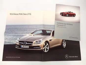 Mercedes Benz R172 Roadster SLK 200 250 350 Einführungsschrift 2011 + Poster