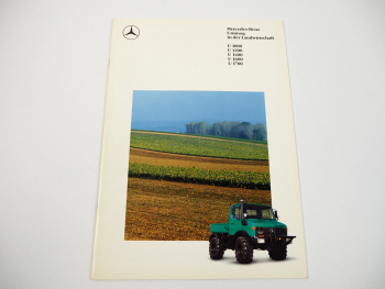Mercedes Benz U 1000 1200 1400 1600 1700 Unimog in der Landwirtschaft Prospekt