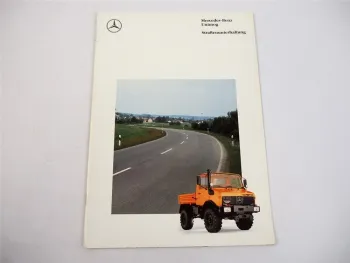 Mercedes Benz U 600 1100 1200 Unimog Straßenunterhaltung Prospekt 1991