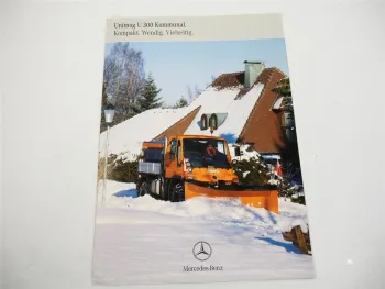 Mercedes Benz U300 Unimog Kommunaleinsatz Winterdienst Reinigung Prospekt 2006