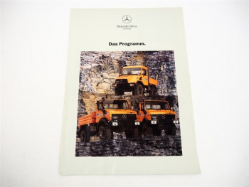 Mercedes Benz U90 bis U2400 Unimog Gesamtprogramm Prospekt 1994