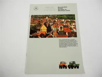 Mercedes Benz U90 U110 U140 Unimog im öffentlichen Dienst Prospekt 1994