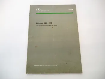 Mercedes Benz Unimog 408 418 U90 U110 U140 U140T Werkstatthandbuch 4/1992