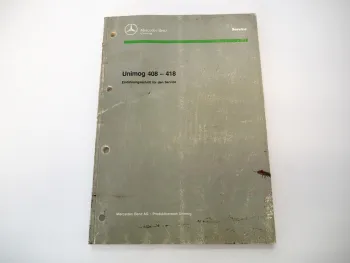 Mercedes Benz Unimog 408 418 U90 U110 U140 U140T Werkstatthandbuch 7/1992