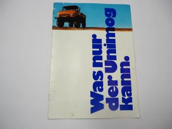 Mercedes Benz Unimog U84 406 Prospekt 1973
