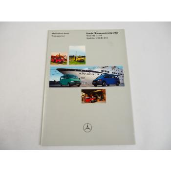 Mercedes Benz Vito 108D 110D 113 Sprinter 208D bis 314 Prospekt 1996