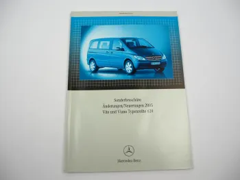Mercedes Benz Vito & Viano Typ 639 2005 Änderungen Neuerungen Sonderbroschüre