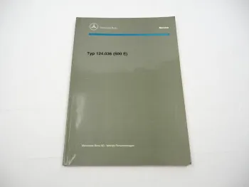 Mercedes Benz W124 500E V8 Werkstatthandbuch Reparatur Schulung 1991