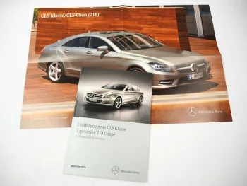 Mercedes Benz W218 Coupe CLS 250 350 550 63 AMG Einführungsschrift 2010 + Poster