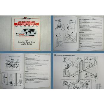 Mercruiser Gasoline Stern Drive Alpha Series Maintenance Manual 1997